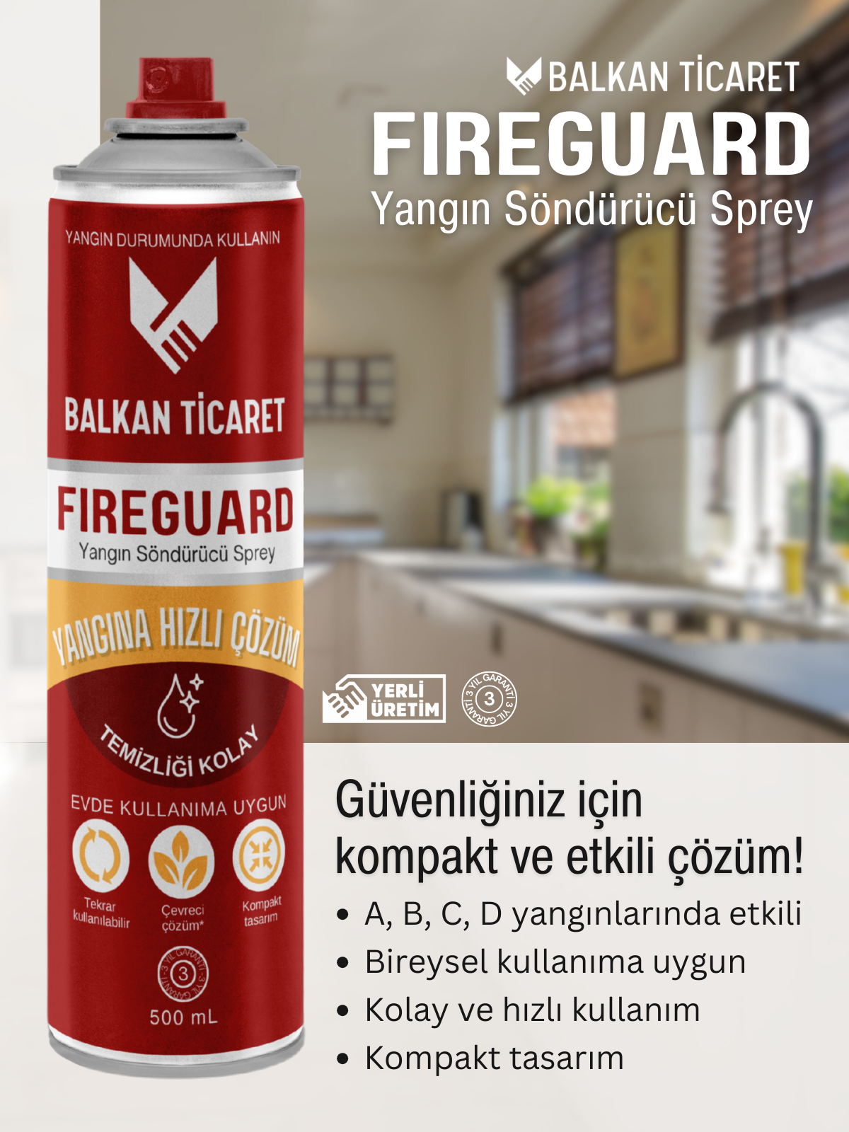 FireGuard Yangın Söndürme Spreyi
