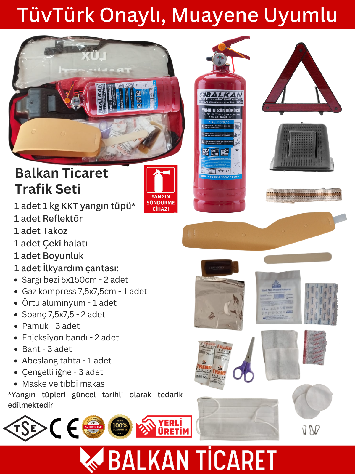 Trafik Seti Tüvtürk Onaylı
