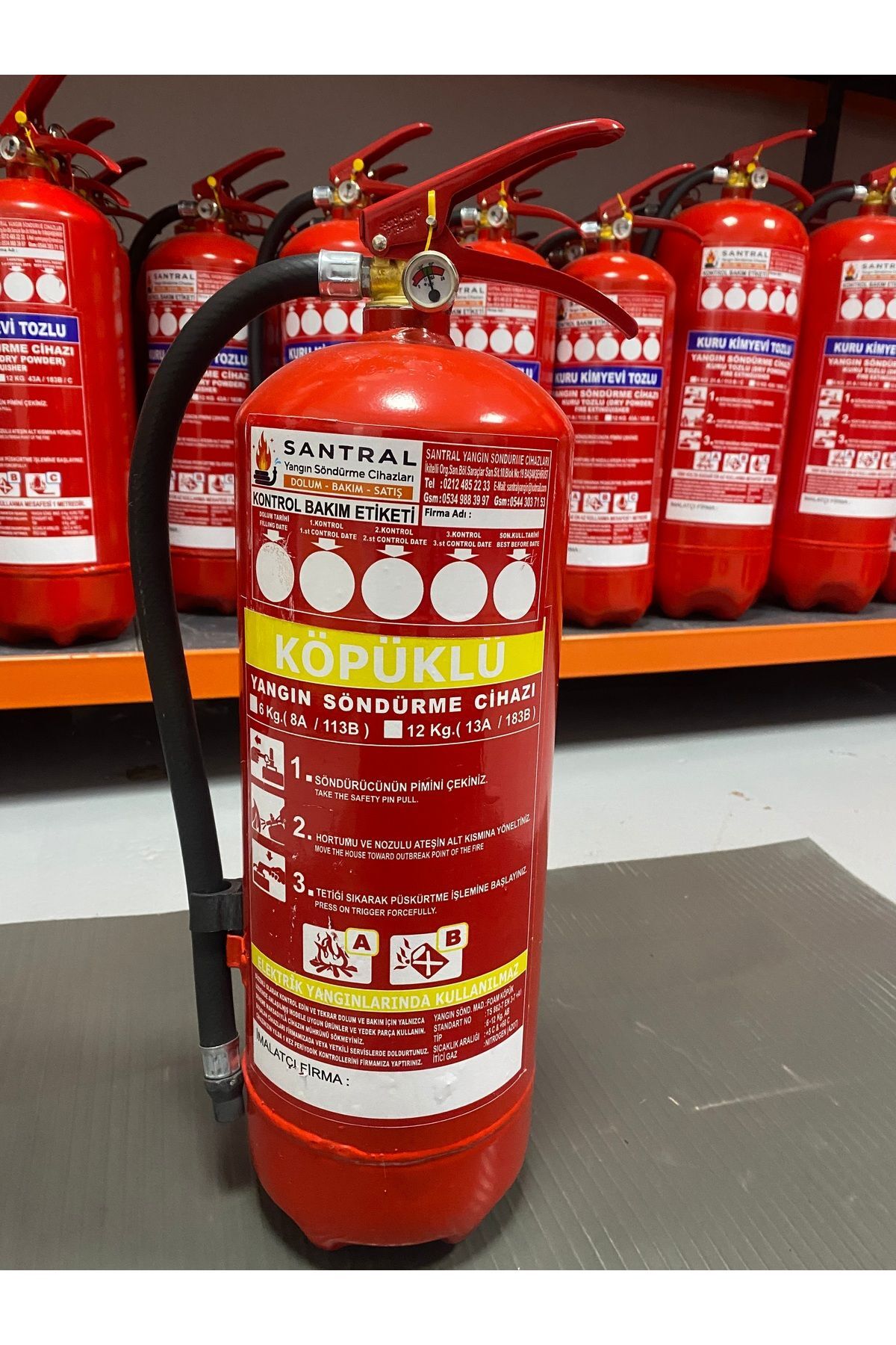 6kg Köpüklü Ysc(FOSFORLU LEVHA-ASKI APARATI-VİDA-DUBEL DAHİL) Ruhsat Alımına Uygun Fatura