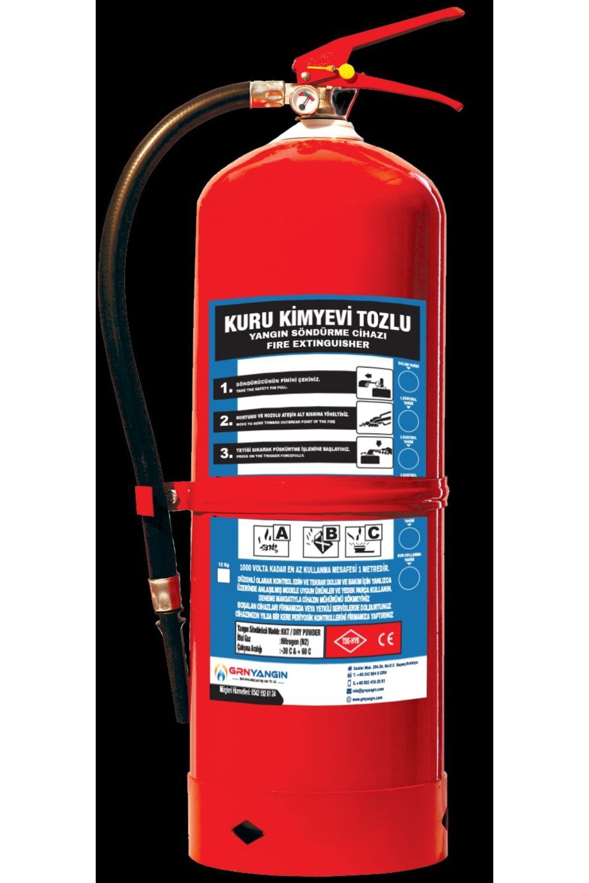 12 KG YANGIN SÖNDÜRME TÜPÜ
