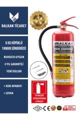 6kg Ruhsata Uygun Köpüklü Yangın Söndürme Tüpü Askı Aparatı Ve Yangın Söndürücü Levhası