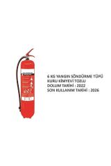 Yangın Söndürücü Tüp 6kg Ruhsat Ve Denetim Onaylı. 4yıl Garanti