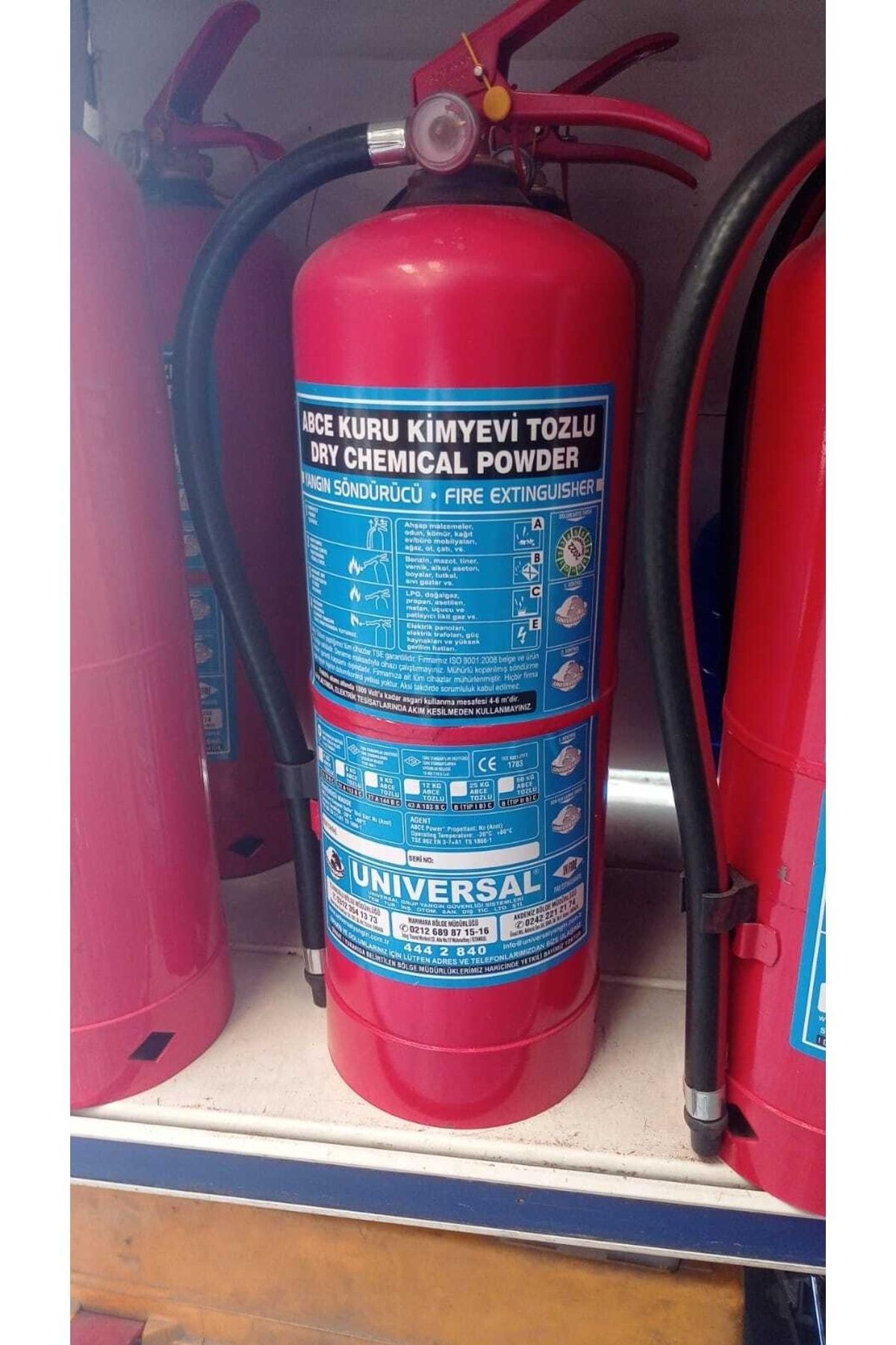 6 Kg Kuru Kimyevi Tozlu Yangın Söndürme Tüpü