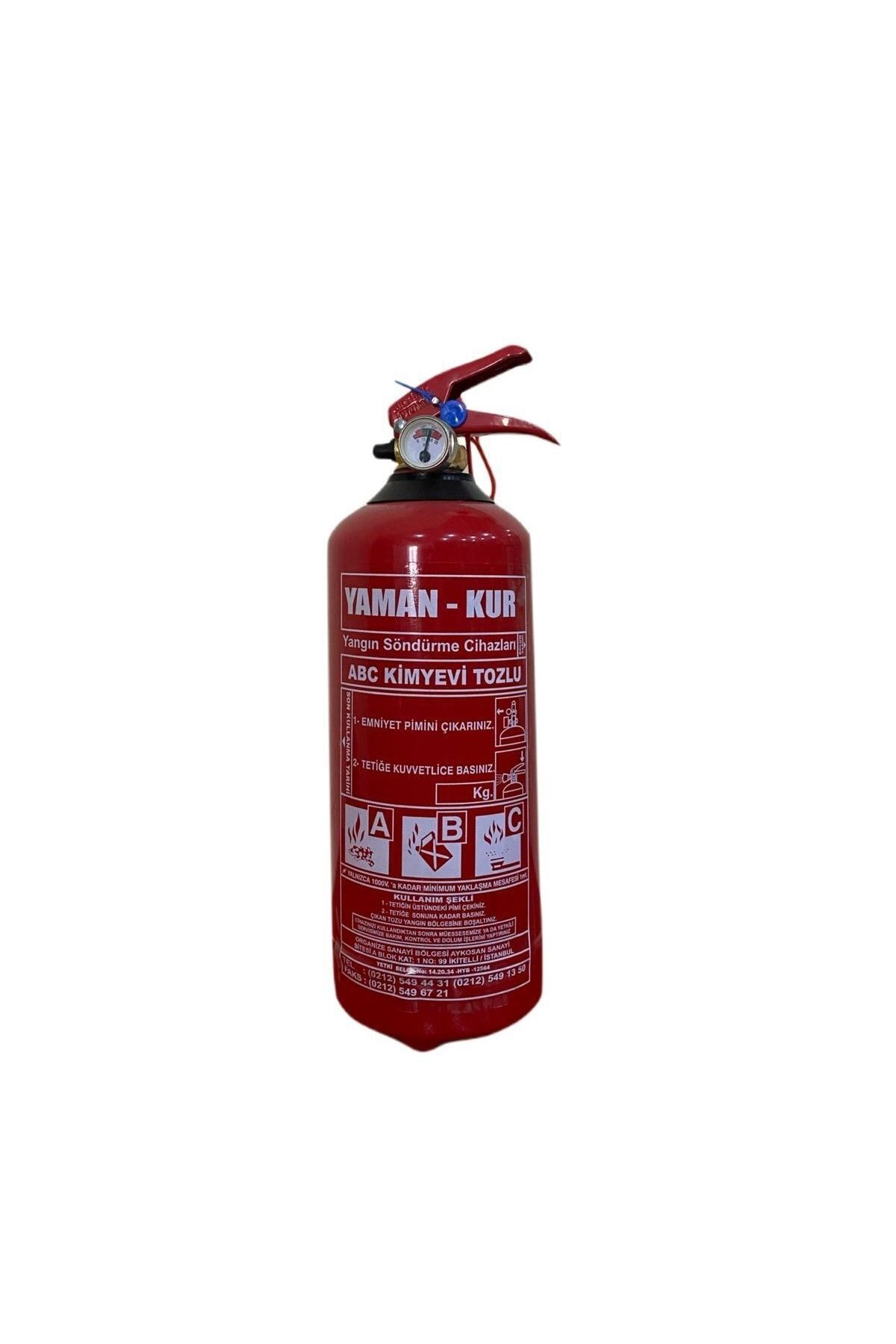 Araç Yangın Söndürme Tüpü 1 Kg Yangın Tüpü