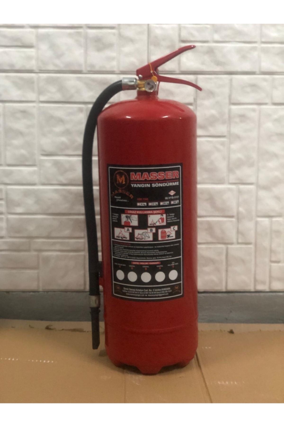 12 kg Kuru Kimyevi Tozlu Yangın Söndürme Cihazı 4 Yıl Garanti