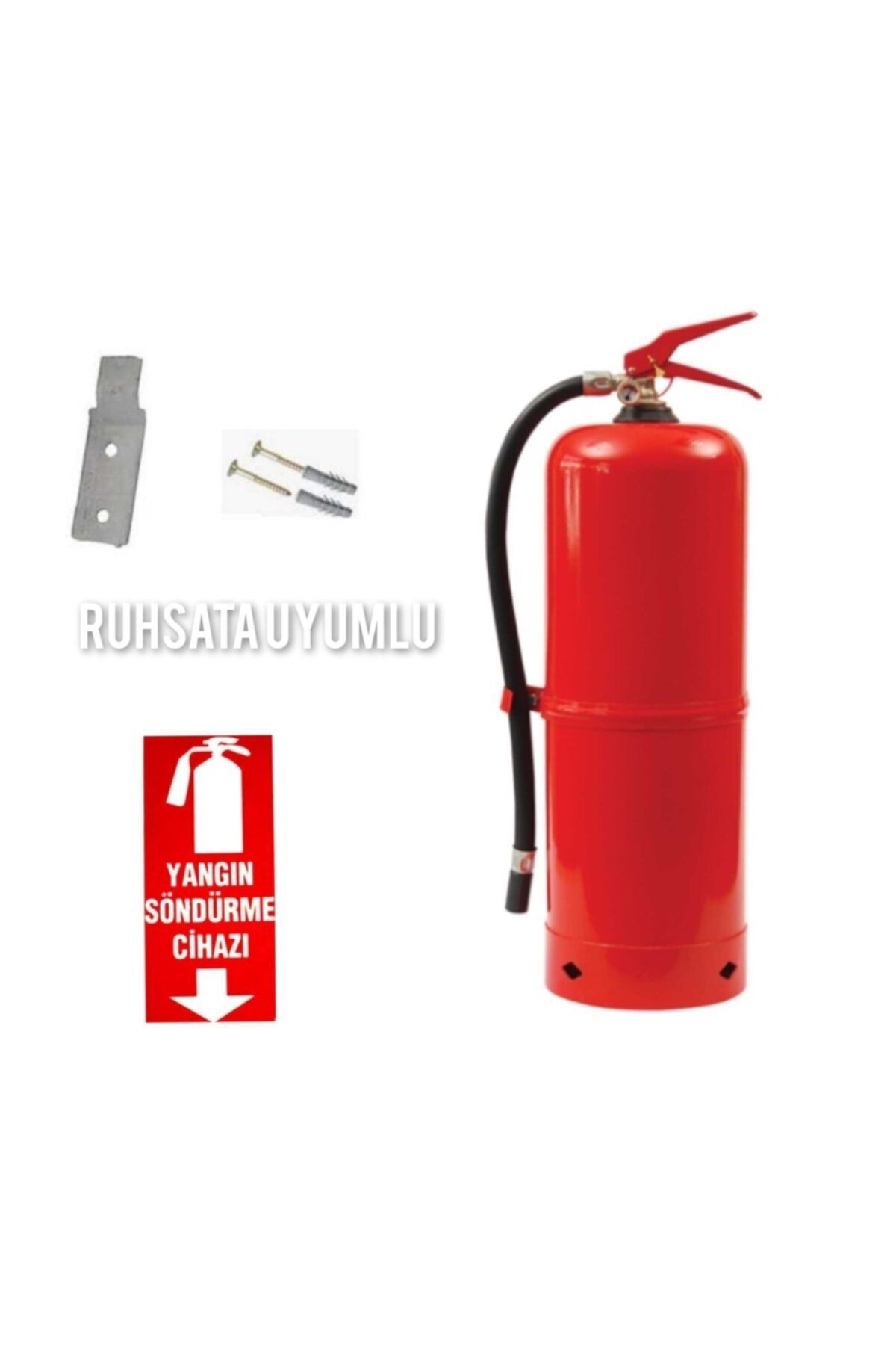 12kg Kuru Kimyevi Tozlu Muh. Yangın Söndürme Tüpü Ruhsata Uygun