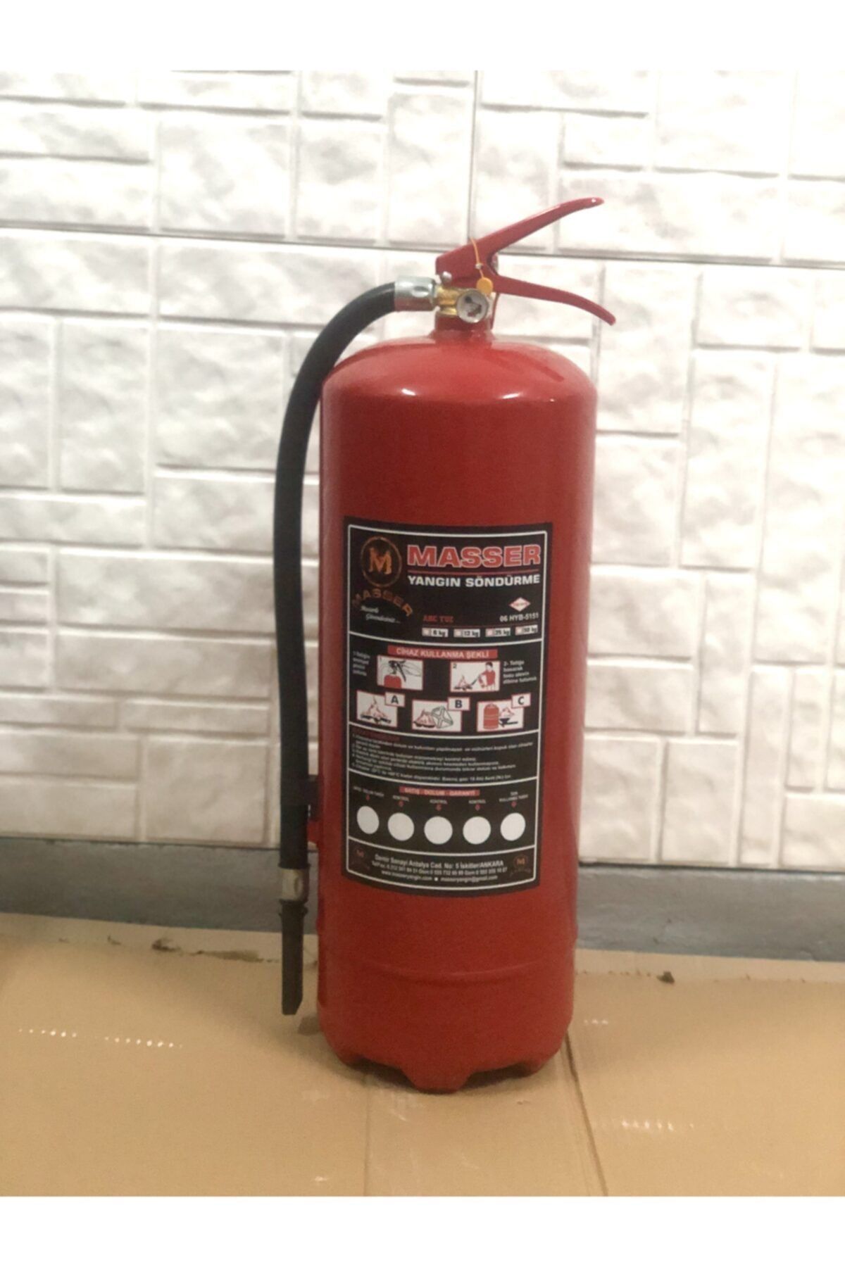 12 Kg Kuru Kimyevi Tozlu Yangın Söndürme Cihazı