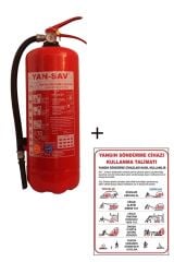 6kg Yangın Tüpü Veyangın Tüpü Kullanım Talimatı 2li Set