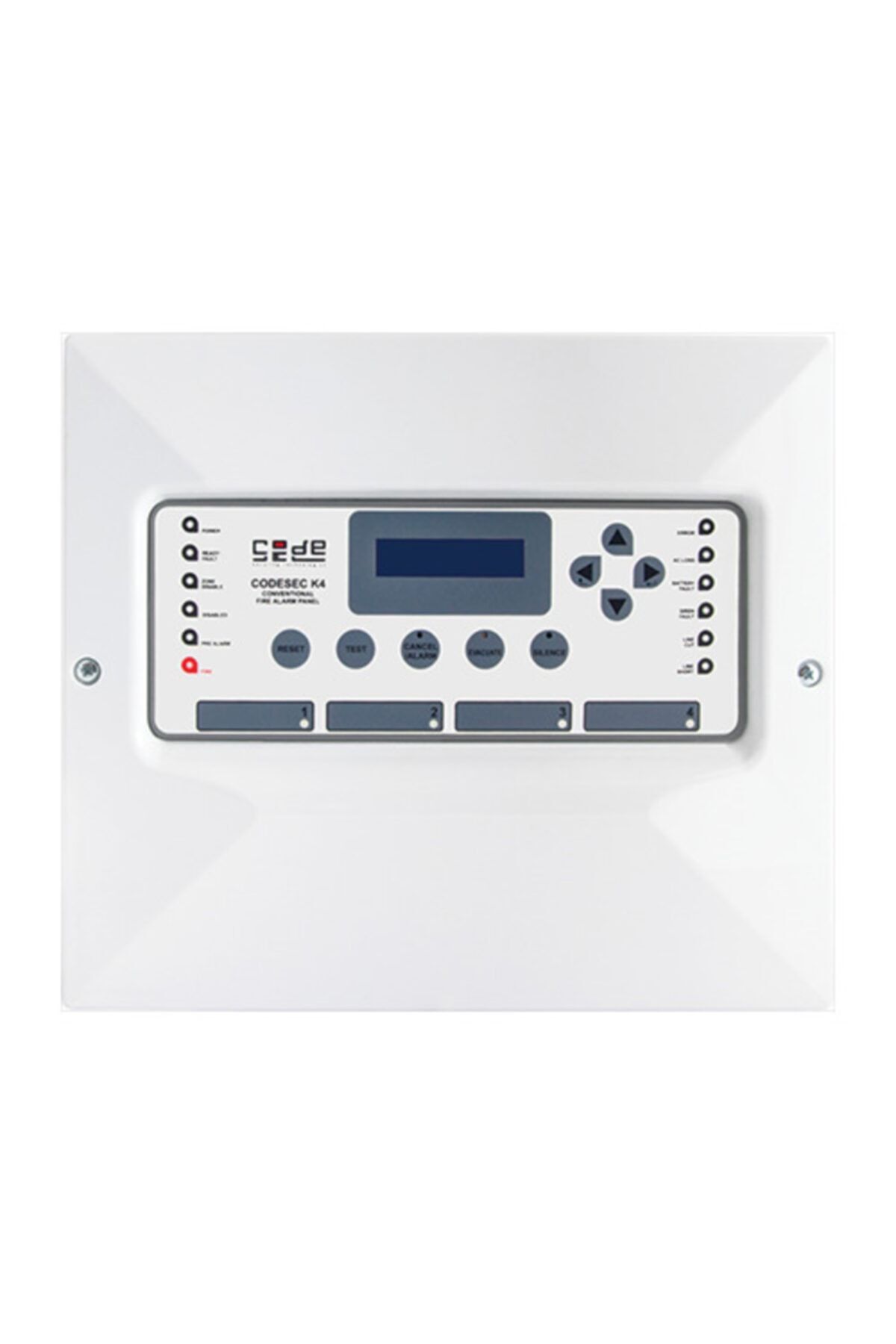 Yangın Alarm Paneli Digital Ekran 4 Zon