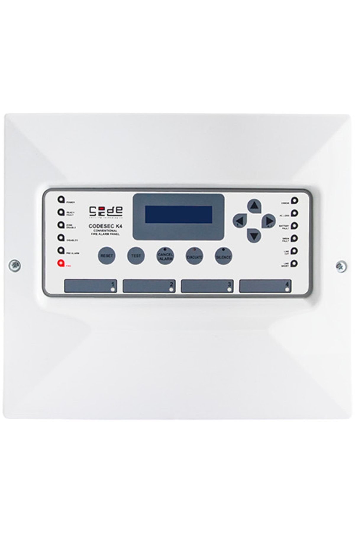 4 Bölge Konvansiyonel Yangın Alarm Paneli