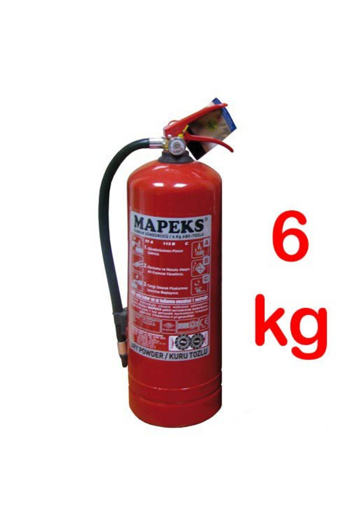 Yangın Söndürme Tüpü Söndürücü Abc Tozlu Askı Aparatlı 6 Kg