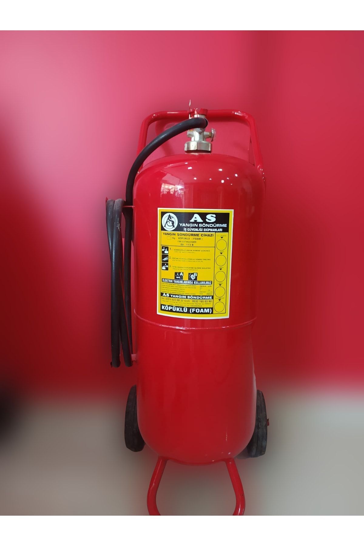 50 Kg (KURU KİMYEVİ TOZLU) Yangın Söndürme Tüpü 4 Yıl Garanti 2021 Üretim