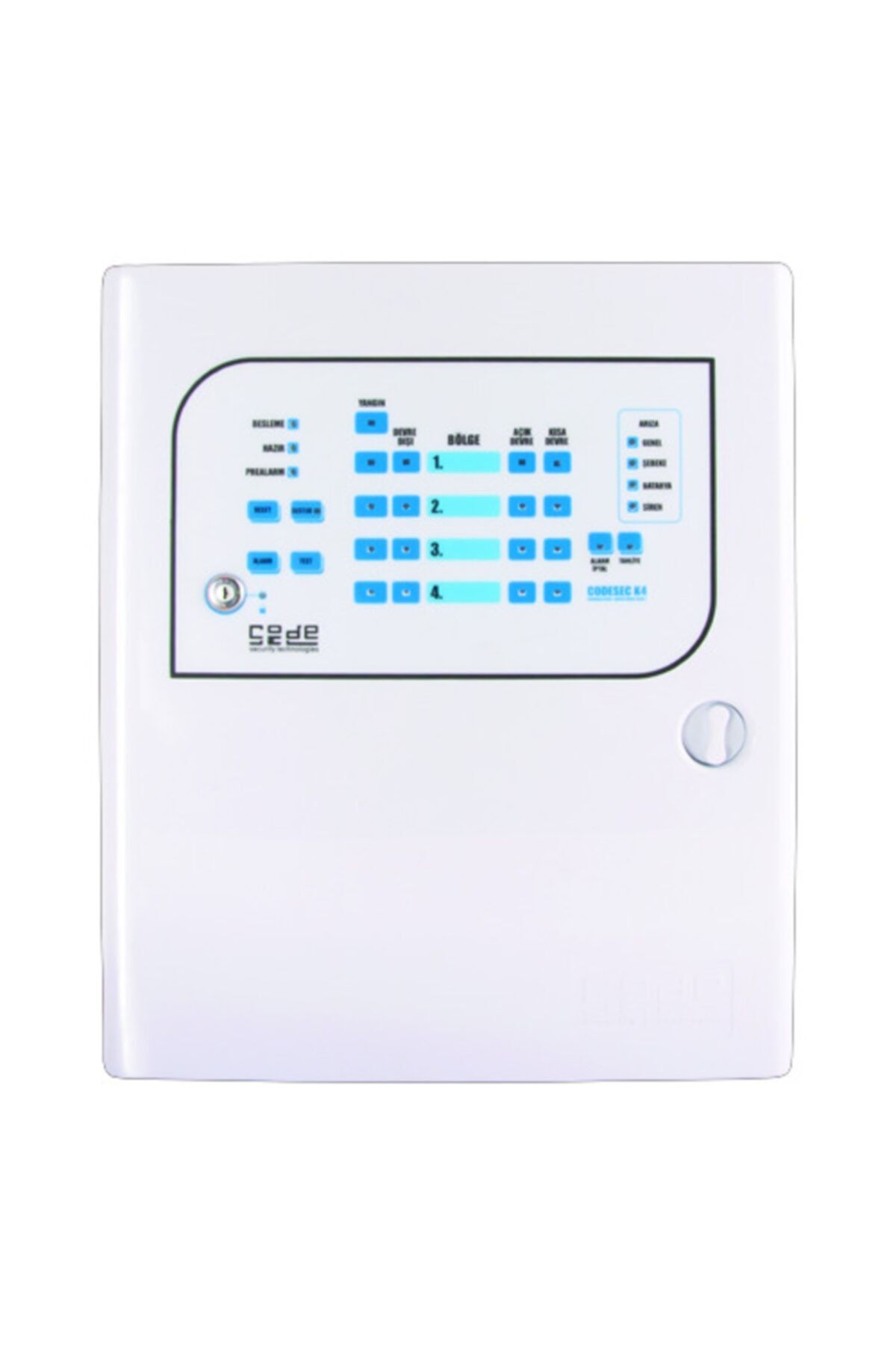 Yangın Alarm Paneli 4 Bölge -k4a