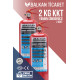 2 Kg Tozlu Yangın Söndürücü - 2 Adet Set | Tüvtürk Uyumlu