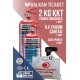 2 Kg Mutfak Yangın Tüpü 2 Adet - Askı Aparatlı + İlk Yardım Seti
