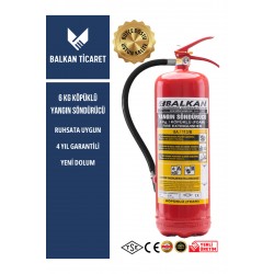 6 Kg Köpüklü Yangın Tüpü | TSE Belgeli, Ruhsata Uygun