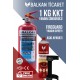 1 Kg Motosiklet Yangın Tüpü - Askı Aparatlı + FireGuard Sprey