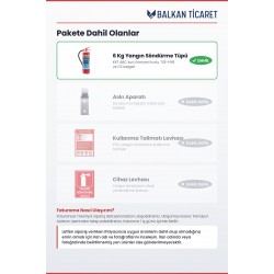 6 Kg Tozlu Yangın Söndürme Cihazı - KKT ABC | TSE Belgeli