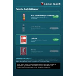 6 Kg Köpüklü Yangın Tüpü - Talimatlı | TSE Belgeli