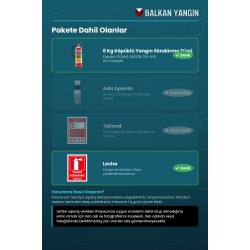 6 Kg Köpüklü Yangın Söndürme Cihazı - Levhalı | TSE Belgeli