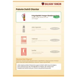 6 Kg Köpüklü Yangın Söndürme Cihazı | TSE Belgeli, Ruhsata Uygun