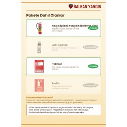 6 Kg Köpüklü Yangın Söndürücü - Talimatlı | TSE Belgeli