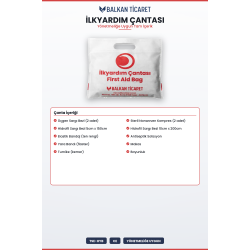 Oto Araç Trafik Seti 1 Kg Yangın Tüplü 2 Adet Reflektör 7 Parça TÜVTÜRK Muayene Uyumlu Çantalı Set