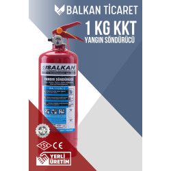 1Kg Yangın Tüpü Ruhsata Uygun 4 Yıllık TSE HYB CE Belgeli KKT ABC