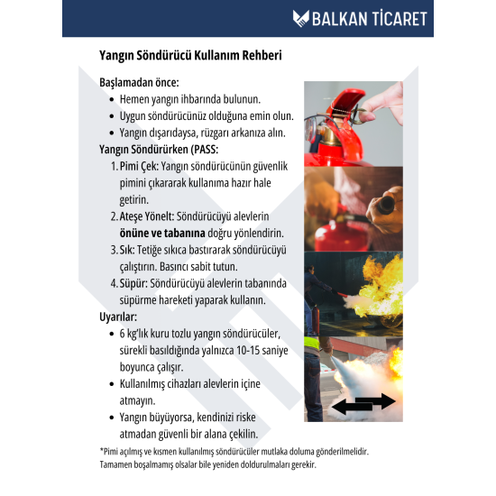 50 Kg Kuru Kimyevi Tozlu Yangın Söndürme Cihazı – Ruhsata Uygun, Yeni Tarihli