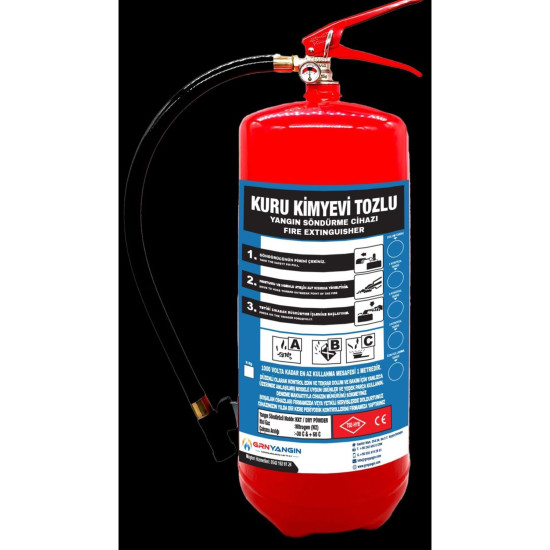 6 KG RUHSATA UYGUN KURUTOZLU YANGIN SÖNDÜRME TÜPÜ