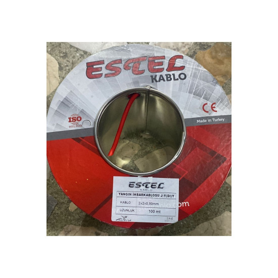 Yangın Kablosu 2*2*0,80 Bakır Kablo 100 Metre