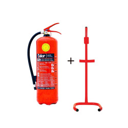 6kg Yangın Tüpü Ve C Tipi Sehpa 2li Set