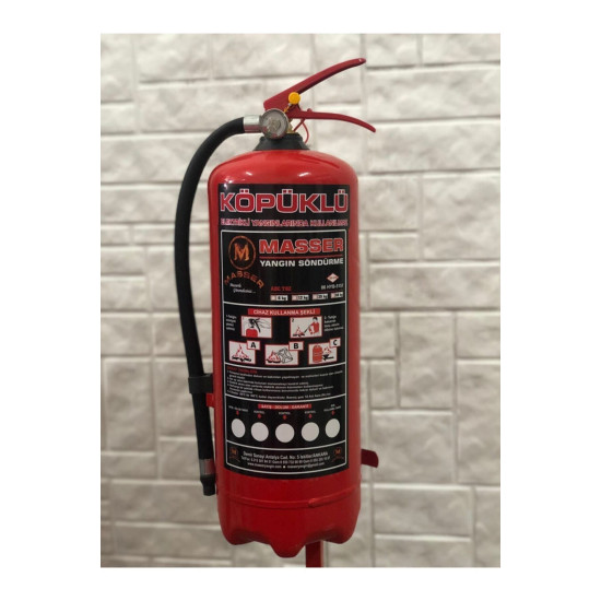 6 Kg Köpüklü Yangın Söndürme Cihazı 4 Yıl Garanti