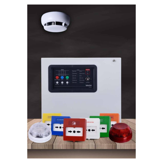 Teknım Tfp 404 4 Bölgeli Konvansiyonel Yangın Paneli Teknim 404