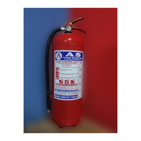 6 Kg Kuru Kimyevi Tozlu Yangın Söndürme Tüpü