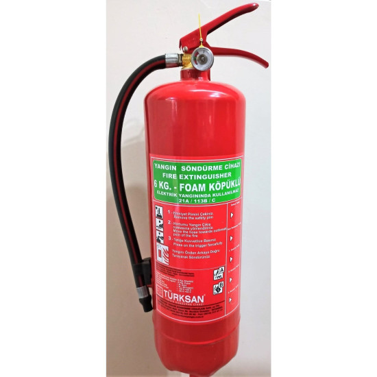 6.kg Köpüklü Yangın Söndürme Cihazı Tekne Sertifikalı