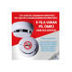 Tfd-3945, Pilli, Sigara Dumanı Ve Isı Dedektörü (TABAN DAHİL-PİL HARİÇ)
